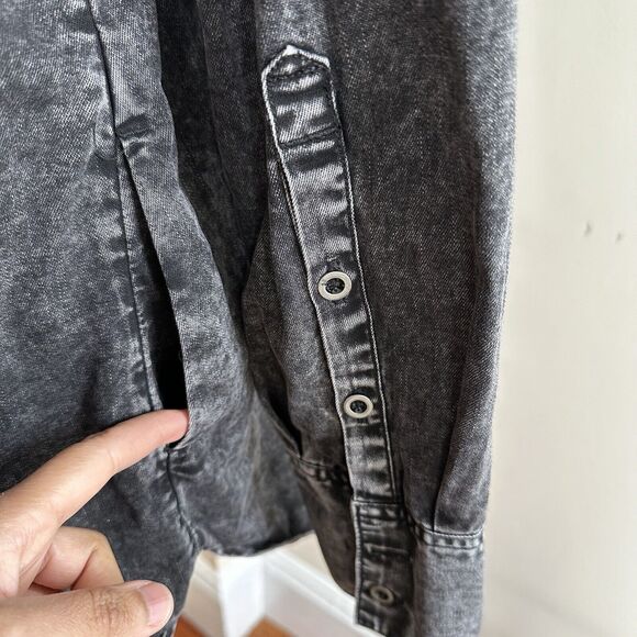 Free People Charcoal Jean Jacket - Picture 9 of 16